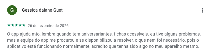 Avaliação completa de Gessica Daiane Guet